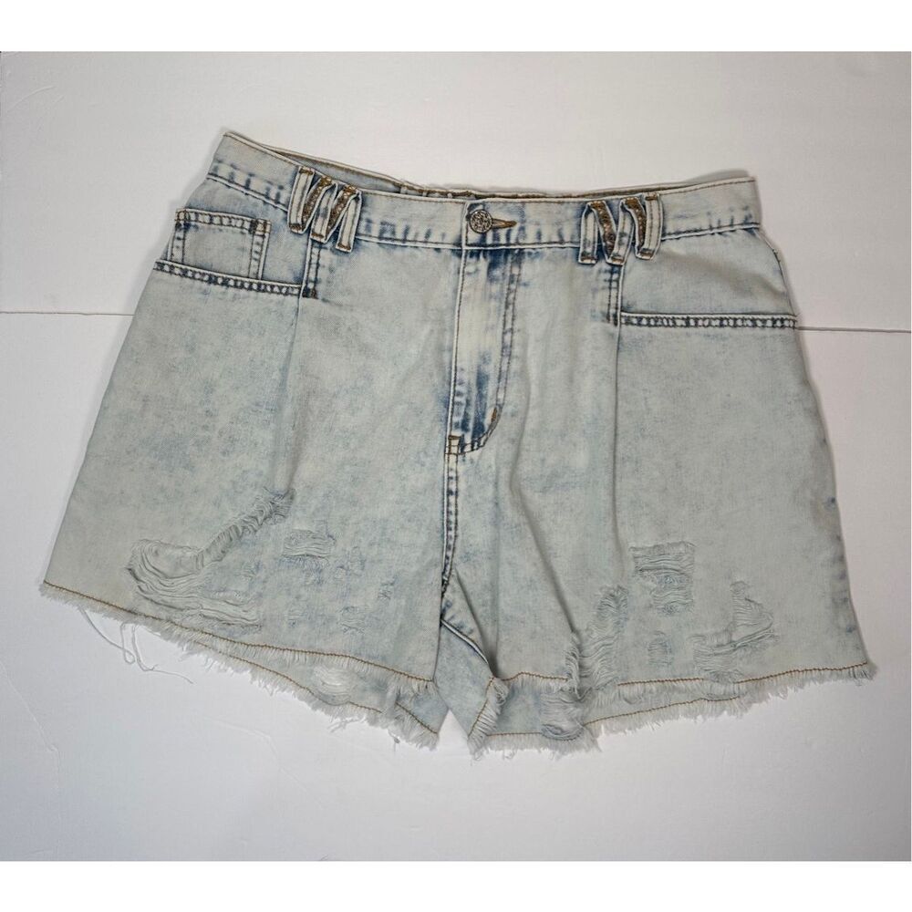 Pol Acid Wash Distressed Shorts sz Large